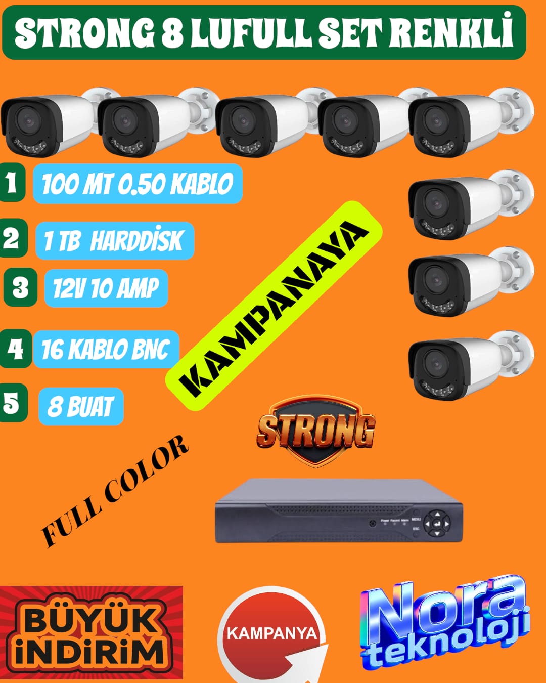 8 Lİ RENKLİ XMEYE FULL SET